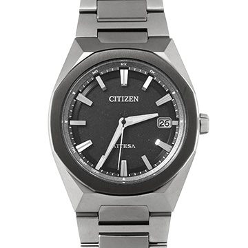 シチズン アテッサ ACT Line アクトライン スペースシップ CB3044-55E ブラック メンズ 時計 【中古】【wristwatch】