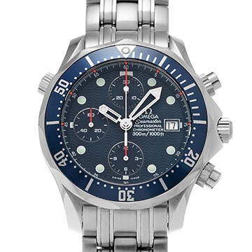 オメガ シーマスター プロフェッショナル 300 クロノグラフ 2599.80 ブルー メンズ 時計 【中古】【wristwatch】