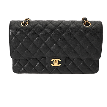 シャネル マトラッセ 11.12 クラシック ハンドバッグ 25cm ブラック A01112 グレインドカーフスキン レディース バッグ 【中古】【bag】