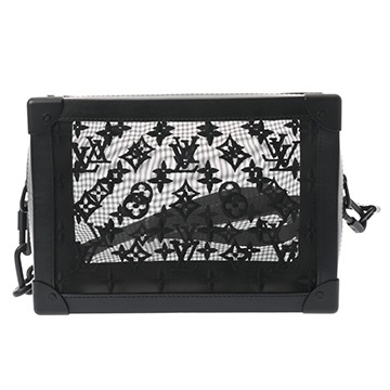 ルイ ヴィトン モノグラムメッシュ ソフトトランク ブラック M53964 レザー/メッシュ メンズ バッグ 【中古】【bag】