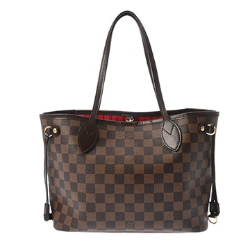 ルイ ヴィトン ダミエ ネヴァーフル PM ブラウン/スリーズ N51109 ダミエキャンバス レディース バッグ 【中古】【bag】