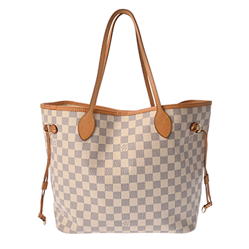 ルイ ヴィトン ダミエアズール ネヴァーフル MM ホワイト N41361 ダミエキャンバス レディース バッグ 【中古】【bag】