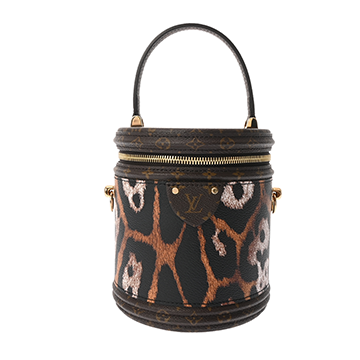 ルイ ヴィトン LVアニマル/モノグラム カンヌ ブラウン M13846 コーティングキャンバス レディース バッグ 【中古】【bag】