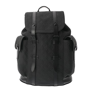 ルイ ヴィトン モノグラム クリストファー MM ブラック M55699 トレヨンレザー メンズ バッグ 【中古】【bag】