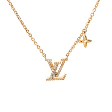 ルイ ヴィトン ネックレス LV アイコニック ゴールド M00596 メタル/ストラス レディース ジュエリー 【中古】【jewelry】