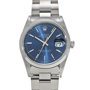 ロレックス オイスターパーペチュアル デイト 15200 ブルー メンズ 時計 【中古】【wristwatch】