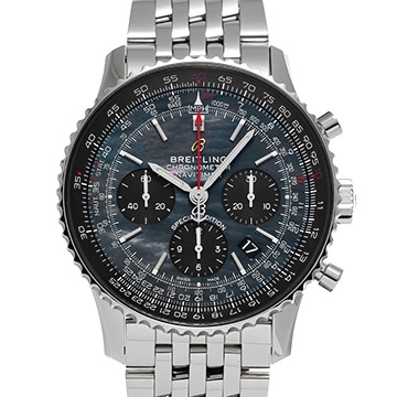 ブライトリング ナビタイマー B01 クロノグラフ 43 ブラックマザーオブパール ジャパンエディション AB01213B1B1A1 ブラックシェル/ブラック メンズ 時計 【中古】【wristwatch】