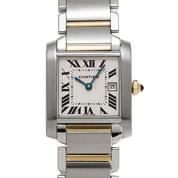 カルティエ タンク フランセーズ MM W51012Q4 シルバー ユニセックス 時計 【中古】【wristwatch】