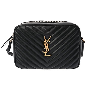 サンローラン ルー カメラバッグ ブラック GUE612544 0921 グレインレザー レディース バッグ 【中古】【bag】