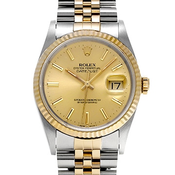 ロレックス デイトジャスト 16233 シャンパン メンズ 時計 【中古】【wristwatch】