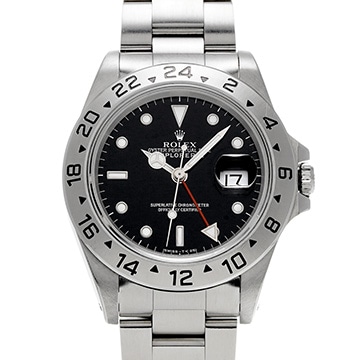 ロレックス エクスプローラーII 16570 ブラック メンズ 時計 【中古】【wristwatch】