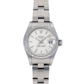 ロレックス オイスターパーペチュアル デイト 79190 シルバータペストリー レディース 時計 【中古】【wristwatch】