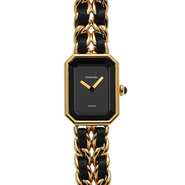 シャネル プルミエール M H0001 ブラック レディース 時計 【中古】【wristwatch】