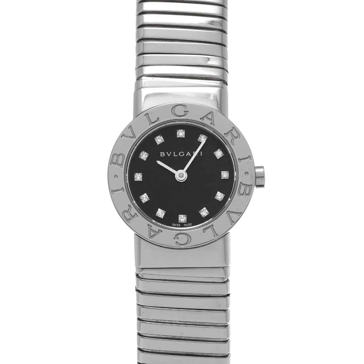 ブルガリ ブルガリブルガリ BB232TS ブラック/ダイヤモンド レディース 時計 【中古】【wristwatch】