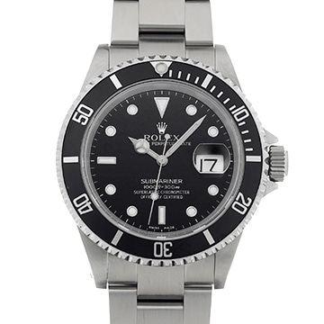 ロレックス サブマリーナ デイト 16610 ブラック メンズ 時計 【中古】【wristwatch】