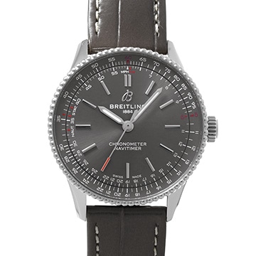 ブライトリング ナビタイマー オートマチック 36 A17327381B1P1 グレー メンズ 時計 【中古】【wristwatch】