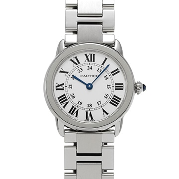 カルティエ ロンドソロ ドゥ カルティエ SM W6701004 シルバー レディース 時計 【中古】【wristwatch】