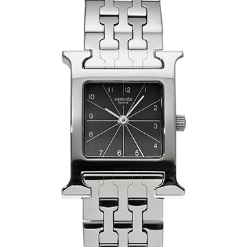 エルメス Hウォッチ HH1.210 ブラック レディース 時計 【中古】【wristwatch】