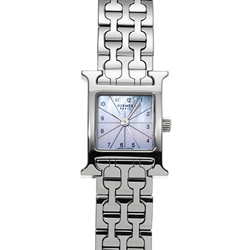 エルメス Hウォッチ ミニ HH1.110 ホワイトシェル レディース 時計 【中古】【wristwatch】