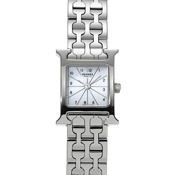 エルメス Hウォッチ ミニ HH1.110 ホワイトシェル レディース 時計 【中古】【wristwatch】