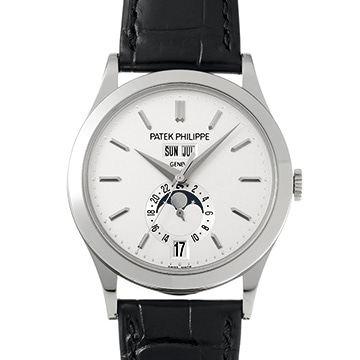 パテック フィリップ アニュアルカレンダー ムーンフェイズ 5396G-011 シルバー メンズ 時計 【中古】【wristwatch】