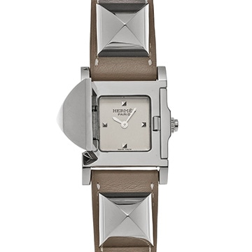 エルメス メドール ME3.210 シルバー レディース 時計 【中古】【wristwatch】