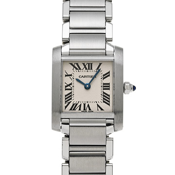 カルティエ タンクフランセーズ SM　 W51008Q3 シルバー レディース 時計 【中古】【wristwatch】
