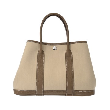 エルメス ガーデンパーティ TPM べトン/エトゥープ トワルミリタリー/ネゴンダ レディース バッグ 【未使用】【bag】