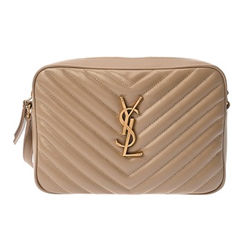 サンローラン ルー カメラバッグ ベージュ GUE612544 0219 レザー レディース バッグ 【中古】【bag】