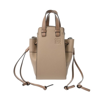 ロエベ ハンモック ドローストリングバッグ ミニ サンド A538V07X15 ソフトグレインカーフ レディース バッグ 【中古】【bag】