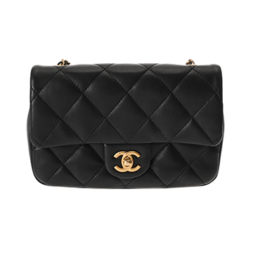 シャネル マトラッセ ミニフラップバッグ 2022年AW ブラック AS3456 ラムスキン レディース バッグ 【中古】【bag】