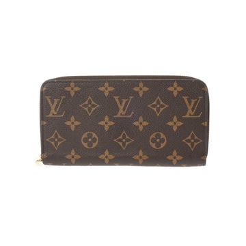 ルイ ヴィトン モノグラム ジッピーウォレット ネイビー/グリーン M82642 ラムレザー ユニセックス 財布 【中古】【purse】