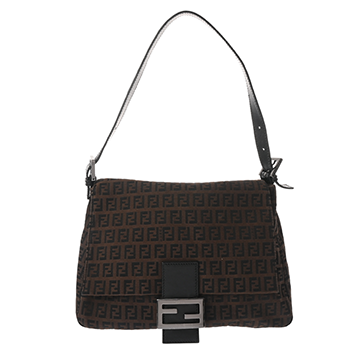 フェンディ マンマバゲット ズッカ柄 ブラウン 2444_8BR001_JQ5_039 キャンバス/レザー レディース バッグ 【中古】【bag】