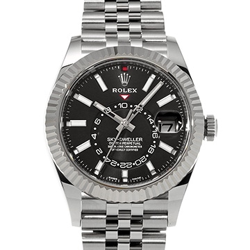 ロレックス スカイドゥエラー 326934 ブライトブラック メンズ 時計 【中古】【wristwatch】