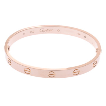 カルティエ ラブブレスレット #17 旧型 ゴールド K18ピンクゴールド PG レディース ジュエリー 【中古】【jewelry】