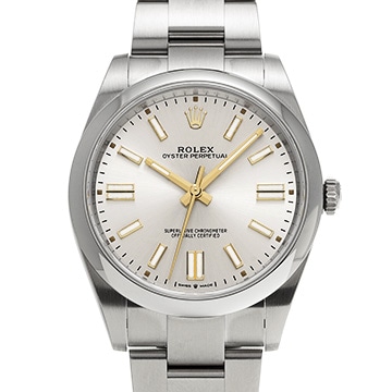 ロレックス オイスターパーペチュアル 41 124300 シルバー メンズ 時計 【中古】【wristwatch】