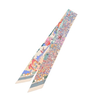 エルメス ツイリー PONY PIT STOP マルチカラー シルク100％ レディース 【未使用】【other】