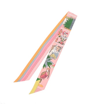 エルメス ツイリー GRAND THEATRE NOUVEAU ピンク/マルチカラー シルク100％ レディース 【未使用】【other】