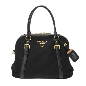 プラダ 2WAY ハンドバッグ ブラック 1BB013 サフィアーノレザー/ナイロン レディース バッグ 【中古】【bag】