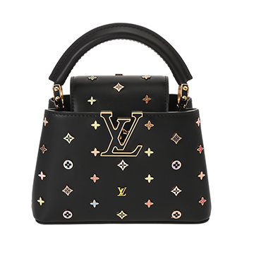 ルイ ヴィトン LV×TM カプシーヌ MINI  ブラック M27637 レザー/カウハイドレザー レディース バッグ 【未使用】【bag】