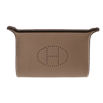 エルメス ヴィドポッシュ エトゥープ トゴ ユニセックス バッグ 【未使用】【bag】