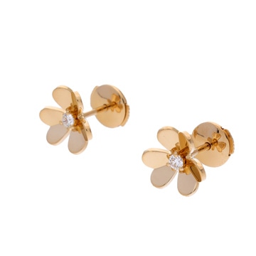 ヴァン クリーフ&アーペル フリヴォル ピアス ミニ ゴールド K18イエローゴールド YG レディース ジュエリー 【中古】【jewelry】