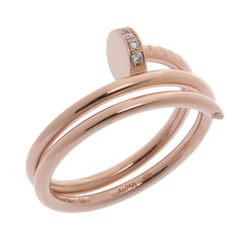 カルティエ ジュストアンクルリング ダブル SM #53 ゴールド K18ピンクゴールド PG レディース ジュエリー 【中古】【jewelry】