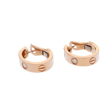 カルティエ ラブ ピアス クラシック ゴールド B8022900 K18ピンクゴールド PG レディース ジュエリー 【中古】【jewelry】