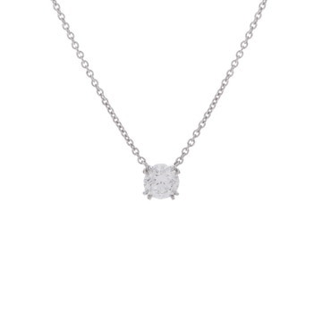 ハリー ウィンストン ソリティア ネックレス シルバー PIDPRD005SI Pt950プラチナ レディース ジュエリー 【中古】【jewelry】