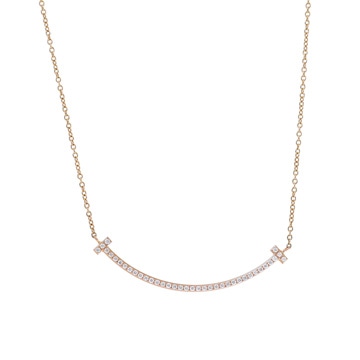 ティファニー Tスマイル ネックレス スモール ゴールド K18イエローゴールド YG レディース ジュエリー 【中古】【jewelry】