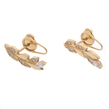 ティファニー ビクトリア ヴァイン クライマー ピアス ゴールド K18イエローゴールド YG レディース ジュエリー 【中古】【jewelry】