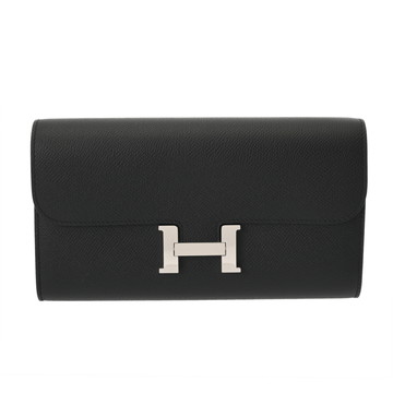 エルメス コンスタンスロング トゥーゴー ブラック ヴォーエプソン ユニセックス 財布 【未使用】【purse】