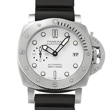パネライ サブマーシブル ビアンコ PAM02223 ホワイト メンズ 時計 【中古】【wristwatch】