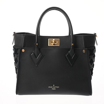 ルイ ヴィトン オンマイサイド MM ノワール M53826 カーフレザー/モノグラムタフタージュ レディース バッグ 【中古】【bag】